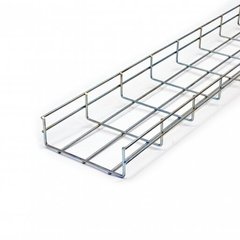 Mesh tray 150x50x2500, wire Ø4 mm, white zinc CMS-WBC4-15050Z