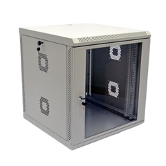 Wall-mounted server cabinet 19", 12U, 640x600x600mm (H*W*D), collapsible, gray, UA-MGSWA126G