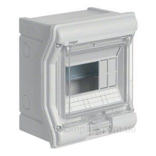 Photo of Distribution board for 6 modules, bathroom with transparent door, IP65, VECTOR VE106D &ndash; buy online with delivery across Ukraine at Net-server