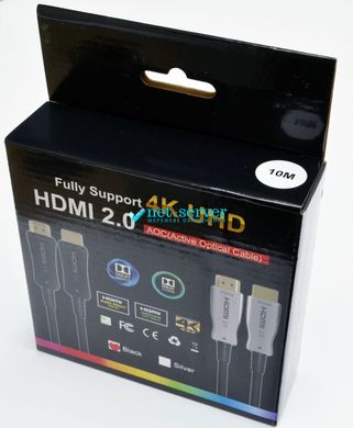 Патч-корд HDMI 2.0, 60м, с передачей сигнала по оптическому кабелю (AOC) Electronical LW-HA-60