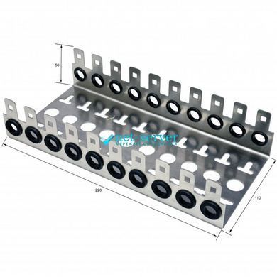 Photo of Holder for 100-pair blocks, Kingda KD-TM041-10W &ndash; buy online with delivery across Ukraine at Net-server