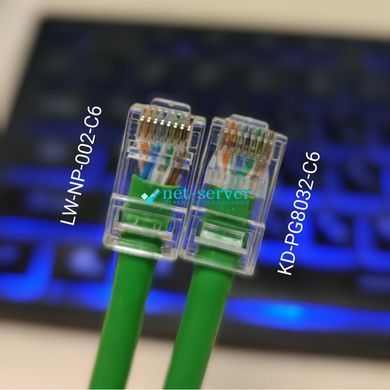 Фото Конектор мережевий з наскрізним отвором RJ45, UTP, cat.6 Kingda KD-PG8032-C6 &ndash; купити з доставкою по Україні в інтернет-магазині Net-server
