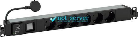 Photo of Power distribution unit 19'' 6 sockets, 16A, 3m power cord, surge protection Legrand 646836 &ndash; buy online with delivery across Ukraine at Net-server