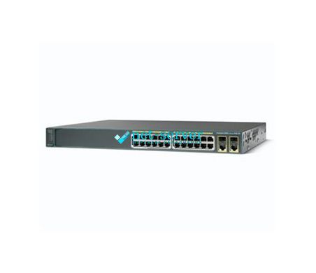 Комутатор Cisco Catalyst 2960 Plus 24 10/100 PoE + 2 T/SFP LAN Base
