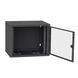 Server cabinet IP 19" 12U 600x600 collapsible, tempered glass, black