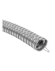 Metal hose Ø 14mm galvanized insulated Professional with broach 50m gray