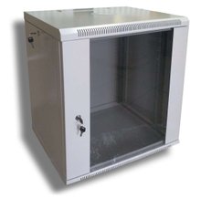 Wall-mounted cabinet 12U, 19", 600x600 (W*D), knockdown, Hypernet WMNC66-12U-FLAT