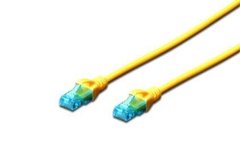 Patch-cord molded 5m, cat.5e, UTP, AWG 26/7, CCA, PVC, yellow DIGITUS DK-1512-050/Y