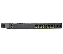 Cisco Catalyst 2960-X Switch 24 GigE PoE 370W, 4 x 1G SFP, LAN Base