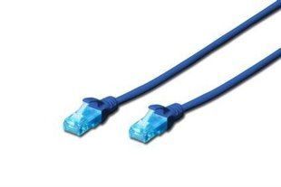 Фото Патч-корд литой 0.5м, cat.5e, UTP, AWG 26/7, PVC, синий DIGITUS DK-1511-005/B &ndash; купить с доставкой по Украине в интернет-магазине Net-server