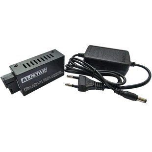 Фото Одноволоконный медиаконвертер Alistar Mini Gigabit 10/100/1000 Мбит/с, WDM SC, 20 км, TX1310/RX1550 нм &ndash; купить с доставкой по Украине в интернет-магазине Net-server