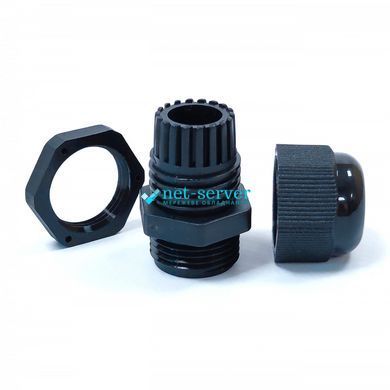 Photo of Cable gland PG11 for cable 5-10mm black &ndash; buy online with delivery across Ukraine at Net-server