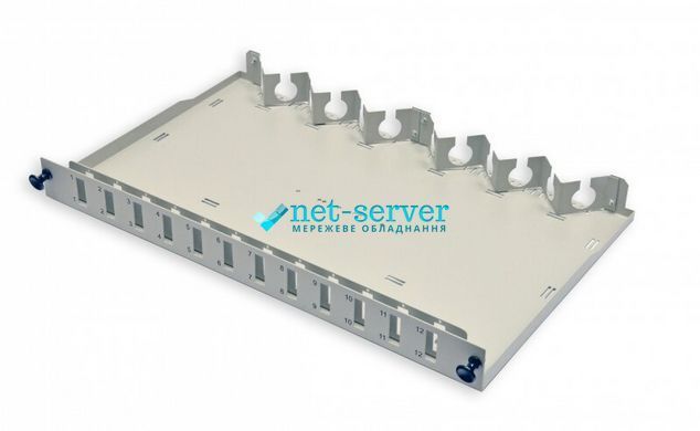 Photo of Patch Panel 24 Ports 12 SC-Duplex, Empty, 1U, Gray UA-FOPE12SCD-G &ndash; buy online with delivery across Ukraine at Net-server