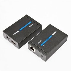 HDMI extender, cat.5e,(6) 60m FullHD, over 1 cable with IR power block Electronical LW-HDEX-002