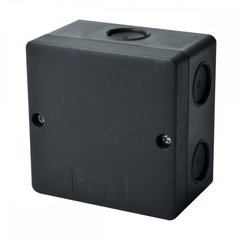 Коробка розподільна, зовнішня, пластик, 81х81х54 мм, IP66, без клем, чорна, KOPOS KSK 80_FA