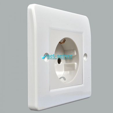 Photo of Single electrical module, 220V, 50x50 mm, white, MK K5831WHI &ndash; buy online with delivery across Ukraine at Net-server