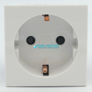 Photo of Single electrical module, 220V, 50x50 mm, white, MK K5831WHI &ndash; buy online with delivery across Ukraine at Net-server