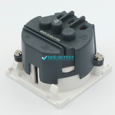 Photo of Single electrical module, 220V, 50x50 mm, white, MK K5831WHI &ndash; buy online with delivery across Ukraine at Net-server