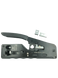 Обтискний інструмент для конекторів прохідного типу  RJ45/RJ12 з резаком та кільцевим затискачем NET-HT-002TB
