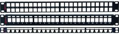 Патч-панель сетевая наборная, 48 портов 1U, черная Premium Line 170244802