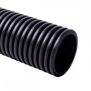 Photo of Corrugated double-layer pipe Kopoflex &Oslash;63 mm with broach, HDPE, UV-resistant, black, coil 50 m &ndash; buy online with delivery across Ukraine at Net-server