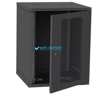 Photo of Server cabinet IP 19" 15U 600x600 collapsible, perforated, black &ndash; buy online with delivery across Ukraine at Net-server