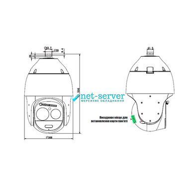 Photo of PTZ IP Speed Dome camera outdoor ATIS ANSD-8MIRP-300W/5.7-359 (5.7-359 mm) for video surveillance &ndash; buy online with delivery across Ukraine at Net-server