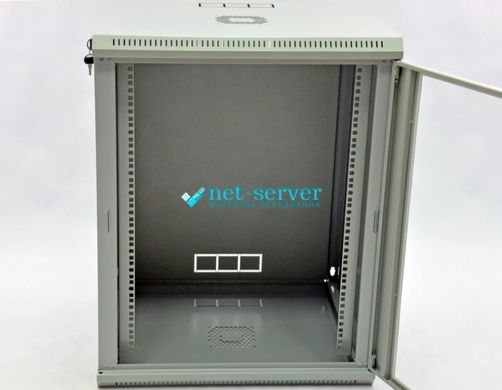 Шкаф серверный настенный 19", 15U, 773х600х500мм (В*Ш*Г), разборной, серый, UA-MGSWL155G