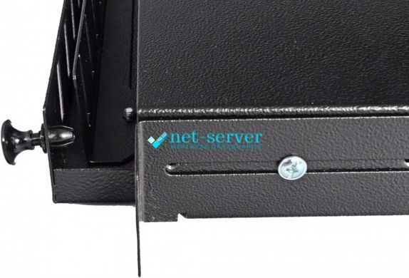 Photo of Patch panel 24 fibers 1U, FC, black, complete set &ndash; buy online with delivery across Ukraine at Net-server
