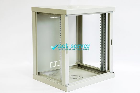 Wall-mounted server cabinet 19", 12U, 647x570x450mm (H*W*D), 1245-A-SHN