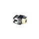 Keystone RJ-45 module, STP, cat.5e, 180&deg; narrow