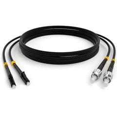 Optical patch cord FC/UPC-LC/UPC, OM2, 1m, Duplex black