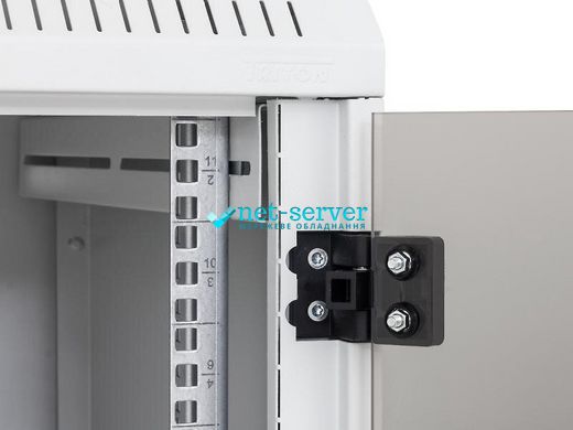 Настенный серверный шкаф 19" трехсекционная 12U + 4U, 790x900x540мм (В*Ш*Г) собран, серый, Triton RFA-12 A95-CAX-A14