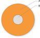 Pigtail fiber optic cable, V-G50SXi/125, OM2, InfinicorSXi TB GN, Corning LCXLI2-LX001-E700-GN