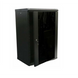Wall-mounted cabinet 18U, 19", 600x600 (W*D), knockdown, black, Hypernet WMNC66-18U-FLAT