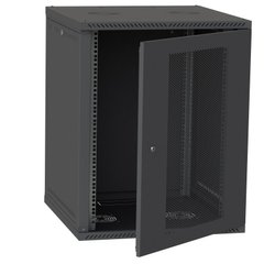 Server cabinet IP 19" 18U 600x450 collapsible, perforated, black