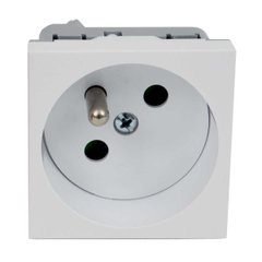 Modular socket 250V, with protective pin and studs 45x45x38 white Kopos QP 45X45 C_HB