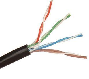 Фото Кабель витая пара внешняя UTP cat.5e, PE, 24AWG, 305 м, чорный Kingda KDUT8013 &ndash; купить с доставкой по Украине в интернет-магазине Net-server