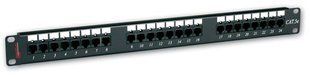 Фото Патч-панель мережева 24 порти UTP, 1U, кат.5Е, Navigator, Dual Type IDC, чорний Premium Line 175522412 &ndash; купити з доставкою по Україні в інтернет-магазині Net-server
