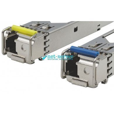 Фото Оптичний SFP-модуль 1G 1000BASE-BX WDM, 1SM, LC, 20 км, TX1550/RX1310 нм, DDM, Alistar SFP-1G-BX-D-L20 &ndash; купити з доставкою по Україні в інтернет-магазині Net-server