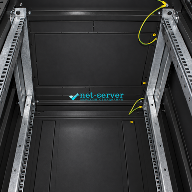 Photo of Floor-standing server cabinet, IP20, 42U, 800x1000, glass doors, black, S-42U-08-10-1C-BK &ndash; buy online with delivery across Ukraine at Net-server