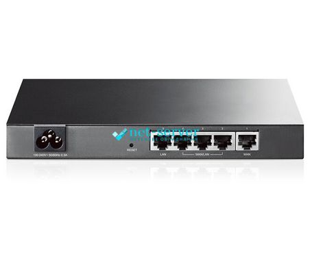 Multiservice router TP-Link TL-R470T+, 1xFE LAN, 3xFE LAN/WAN, 1xFE WAN