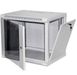 Wall-mounted cabinet 6U, 19", 600x600 (W*D), dismountable, grey, Hypernet WMNC66-6U-FLAT