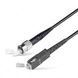 Фото Оптический патчкорд ST/UPC-SC/UPC, ОМ3, 20м, черный Simplex UPC-20SCFC(MM)D(ON)BK &ndash; купить с доставкой по Украине в интернет-магазине Net-server