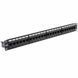 Network patch panel 19", 24 ports, 1U, cat.6, UTP, with organizer EPNew 6PLH-240BKRM