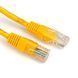 Патч-корд 1м, UTP, cat.5e, RJ45, медь, желтый, Kingda PAUT3100-Yl
