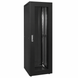 Floor-standing server cabinet, IP20, 42U, 800x1000, glass doors, black, S-42U-08-10-1C-BK