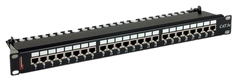Network patch panel 24 ports UTP, 1U, cat.6, Navigator, Dual Type IDC, black Premium Line 176522422