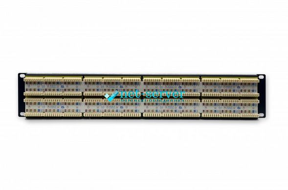 Мережева патч-панель 19", 48 портів, 2U, cat.6, UTP, EPNew 6PLH-480BK