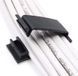 Universal cable clamp 19&times;47 mm, black wire organizer